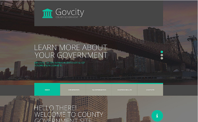 Government Responsive Website Template