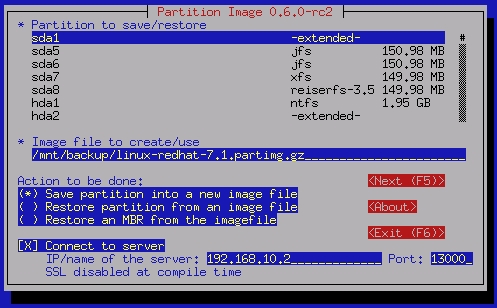 Partimage Linux Backup Softwares