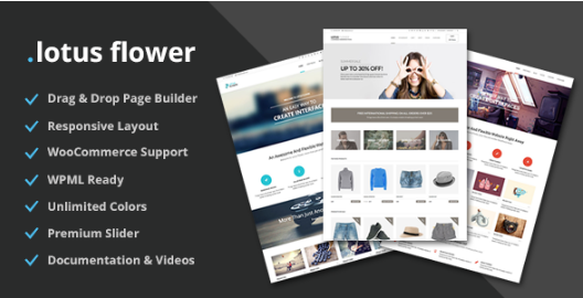 Lotus Flower: Best Drag And Drop WordPress Themes