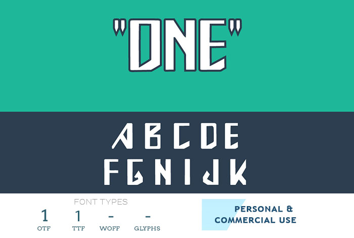 one-truetype-font