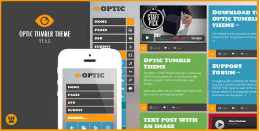 Optic: Highly Flexible Tumblr Themes