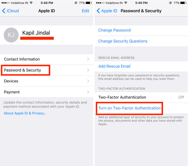 password-and-security-iOS