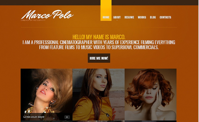 Photographer: Drupal Portfolio Themes