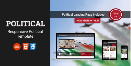 Political: Political Bootstrap Website Templates