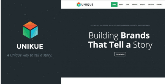 Unikue: One Page Joomla Templates