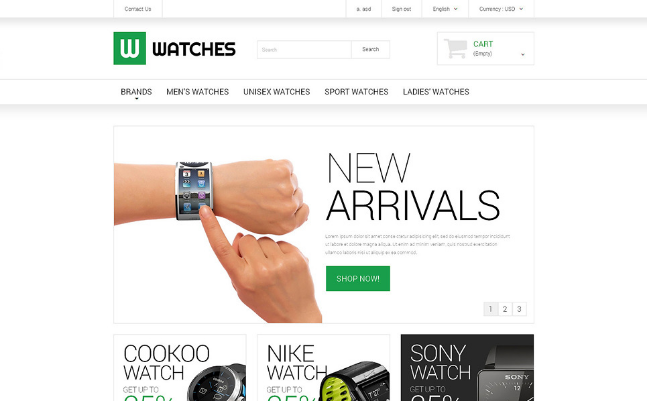 Watches Shop PrestaShop Theme