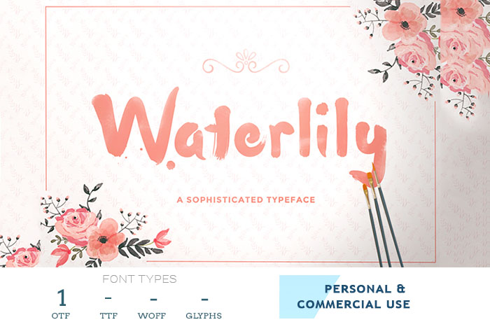 waterlilly-font