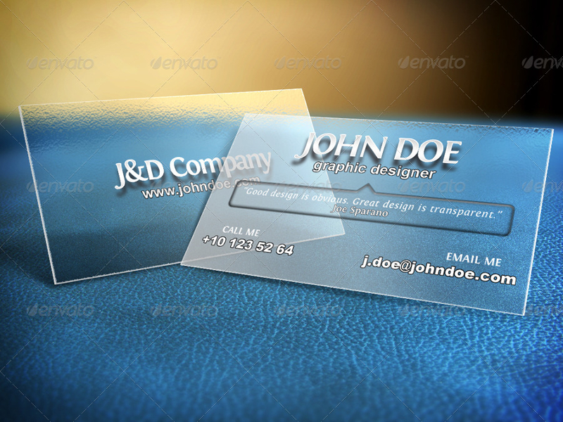 Download 23 Best Transparent Business Cards