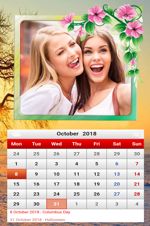 3 Customizable Calendar 2018 with Models