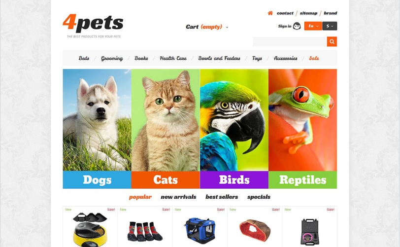 4Pets PrestaShop Theme