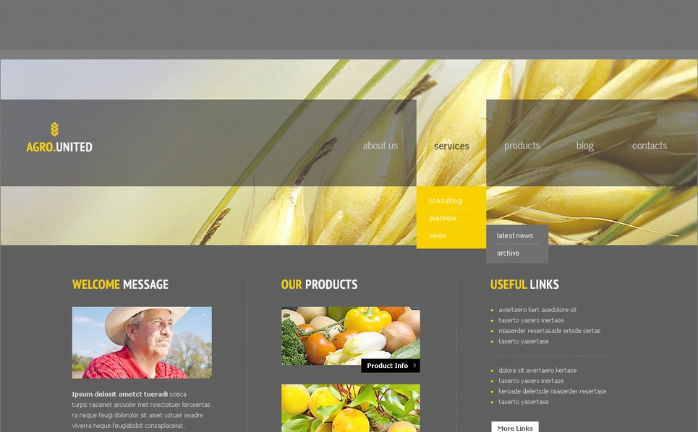 Agriculture PSD Template