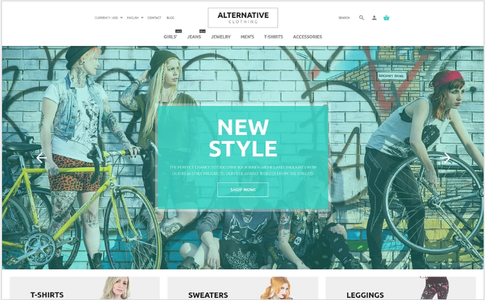 Alternative Style PrestaShop Theme