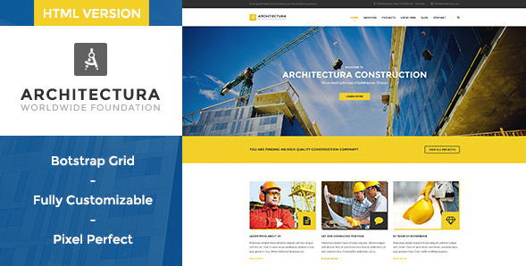 Architectura - Construction HTML Template