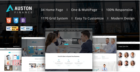 Auston - Finance, Corporate and Consulting Business HTML5 Template