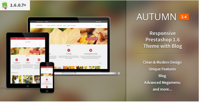 Autumn - Responsive Prestashop 1.6 Theme with Blog