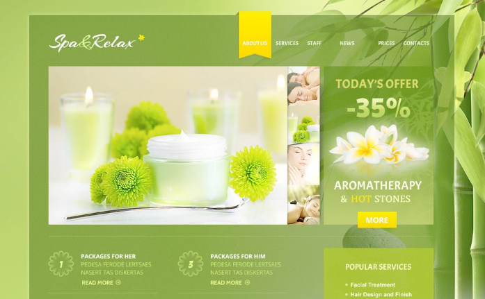 Best Salon PSD Design Templates