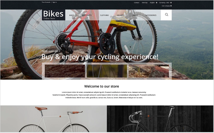 Bike Store PrestaShop Theme