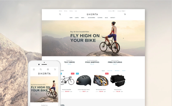 Bikerita PrestaShop Theme