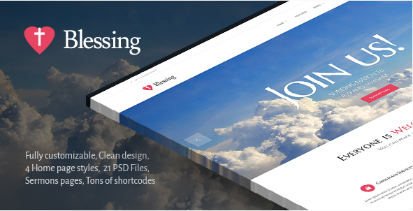 Blessing Clean Responsive Religion Theme