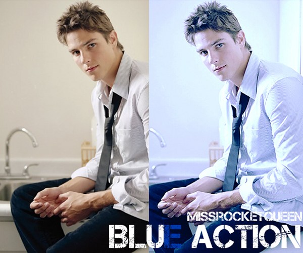 Blue Action: Brilliant Free Photoshop Actions