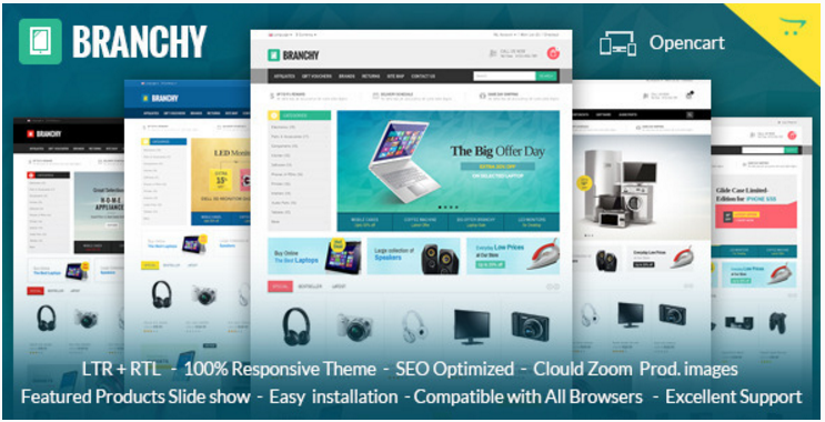 Branchy: Technology OpenCart Themes