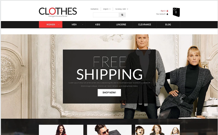 Brand Clothes PrestaShop Theme