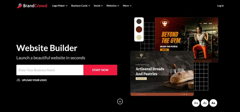 BrandCrowd: Top Website Builder Tools