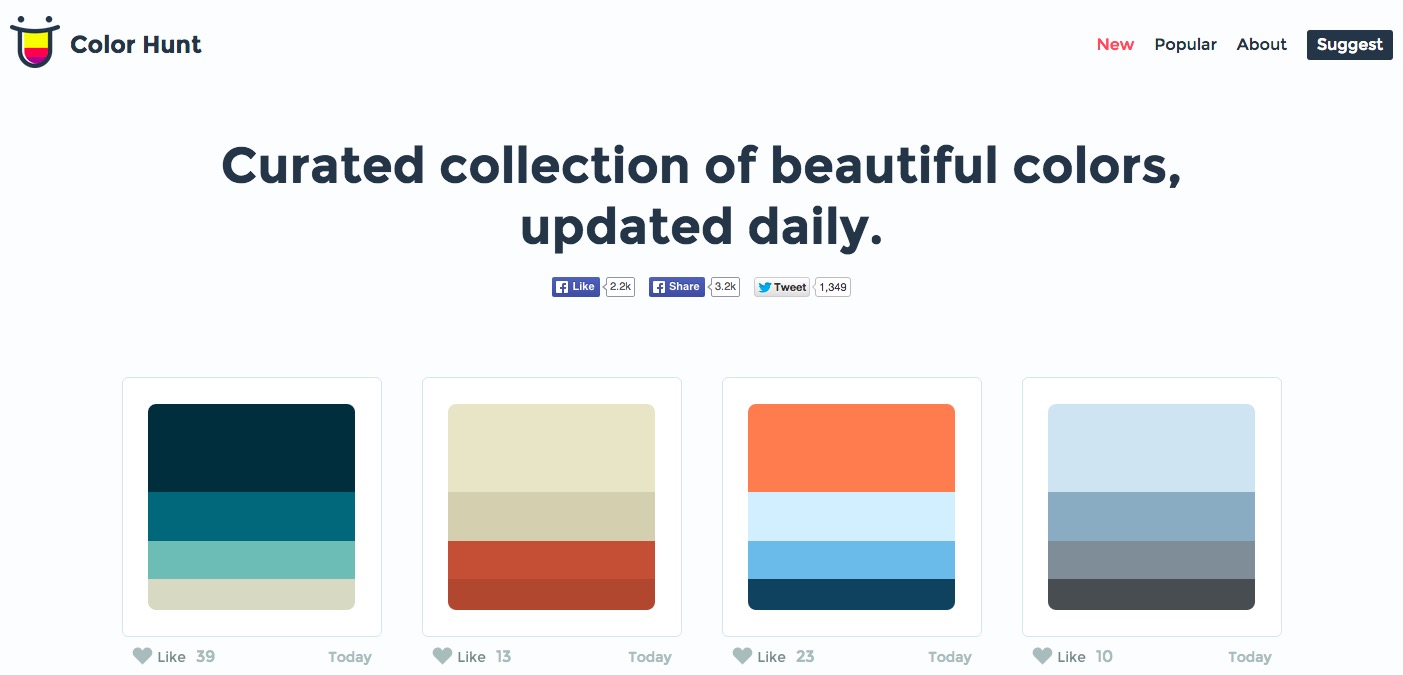 COLORHUNT: Utility Tools For Designers And Developers