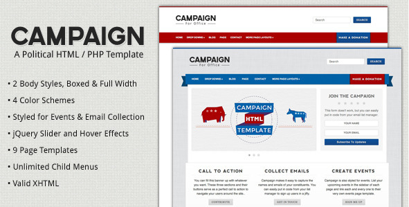 Campaign - Political HTML Template