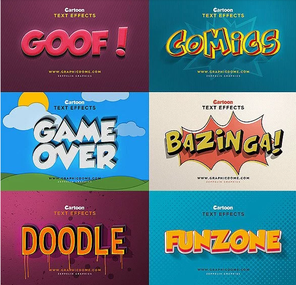 Cartoon Text Effects