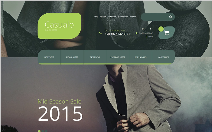 Casualo OpenCart Template