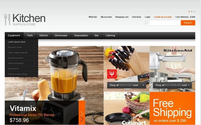 Chef's Choice OpenCart Template