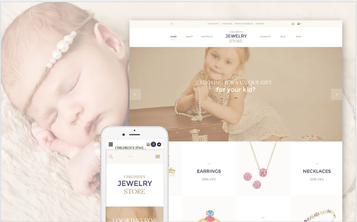 Children's Jewelry Store OpenCart Template