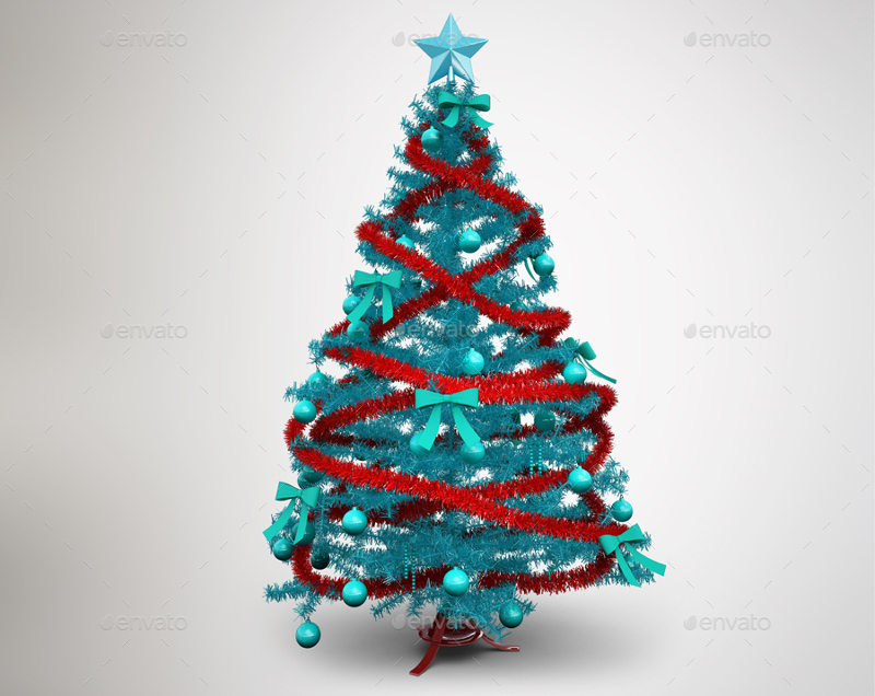 Christmas Tree MockUp Template