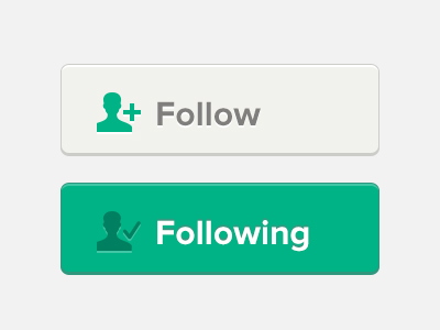 Clean Follow Buttons