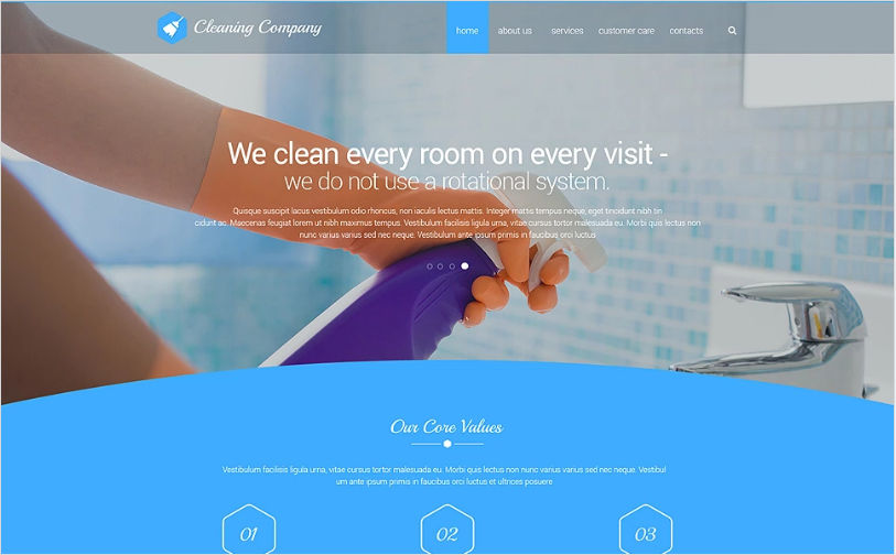 Cleaning Solution Website Template