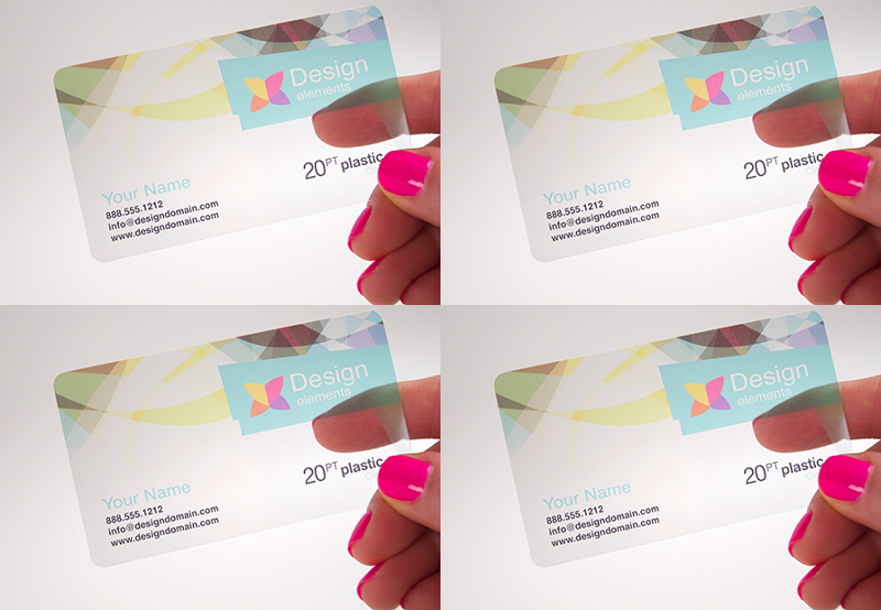 Clear Plastic Transparent Card