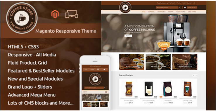 Coffee - Magento Responsive Theme