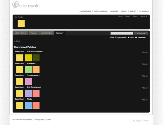 Colormunki: Brilliant Tools For Selecting A Color Scheme