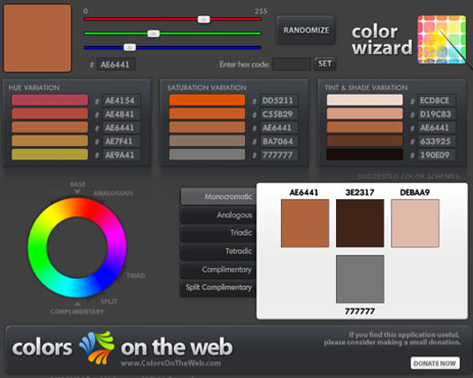 Colors on the Web: Brilliant Tools For Selecting A Color Scheme
