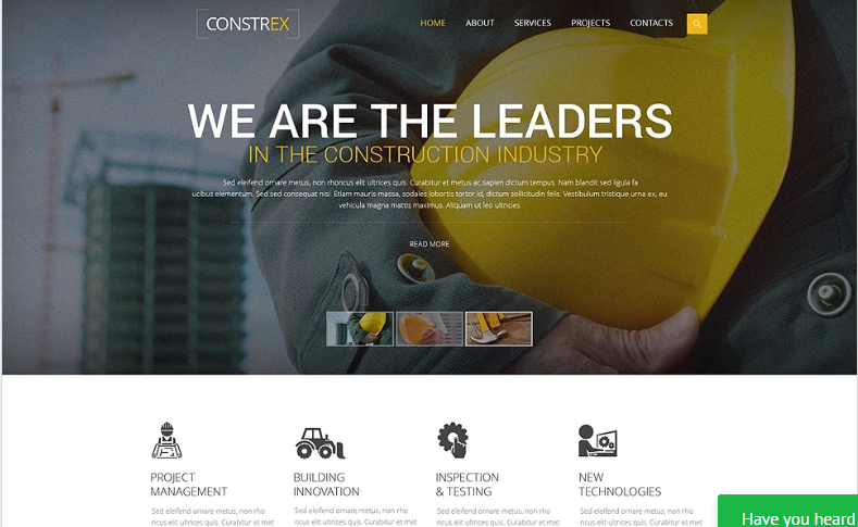 Constrex Website Template