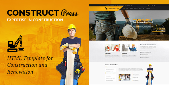 Construct Press - Construction and Renovation HTML Template