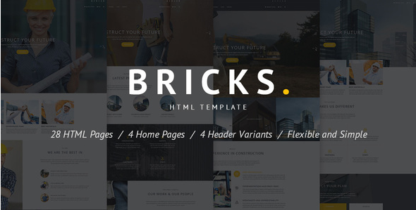 Construction & Building HTML Template - Bricks