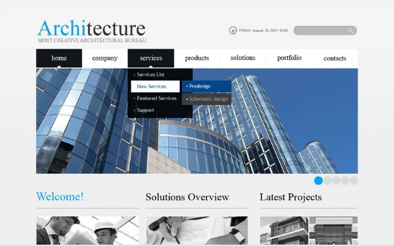 Construction Company PSD Template