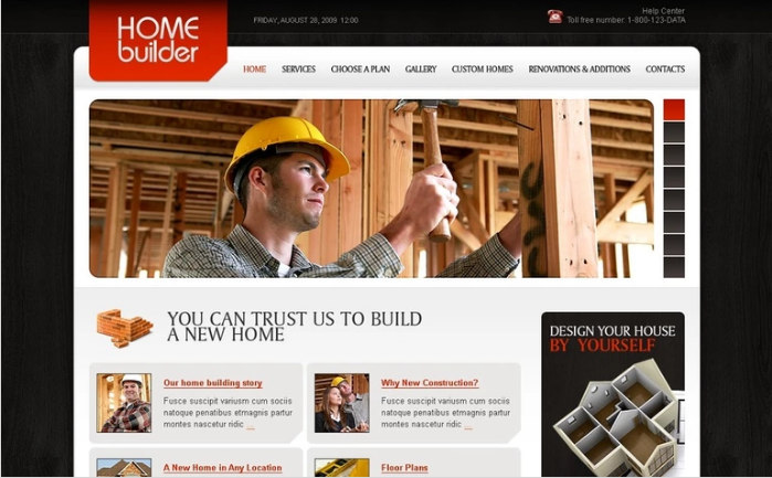 Construction Company PSD Template