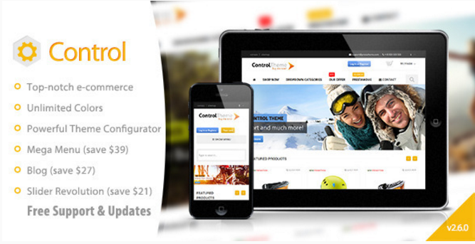 Control: Best Selling PrestaShop Themes