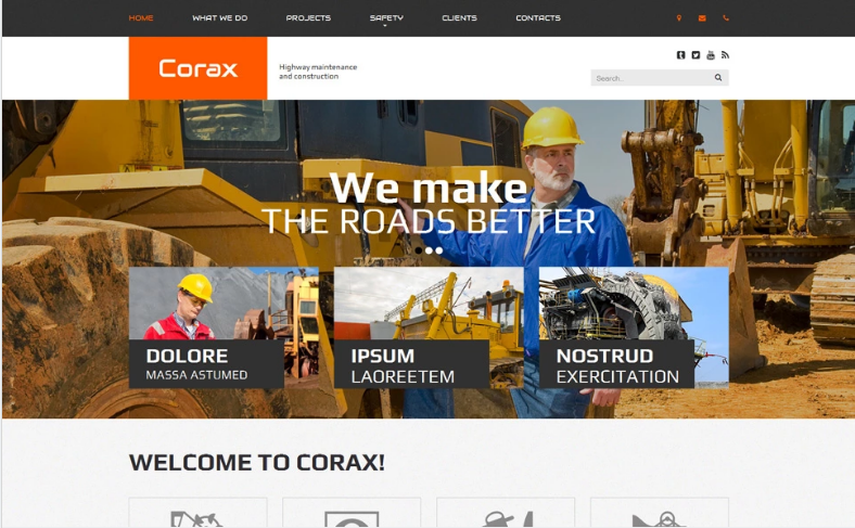 Corax Website Template