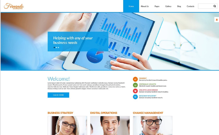 Corporate Consulting PSD Template