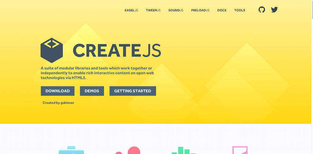 Create js. CREATEJS.