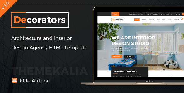 Decorators - HTML Template for Architecture & Modern Interior Design Studio